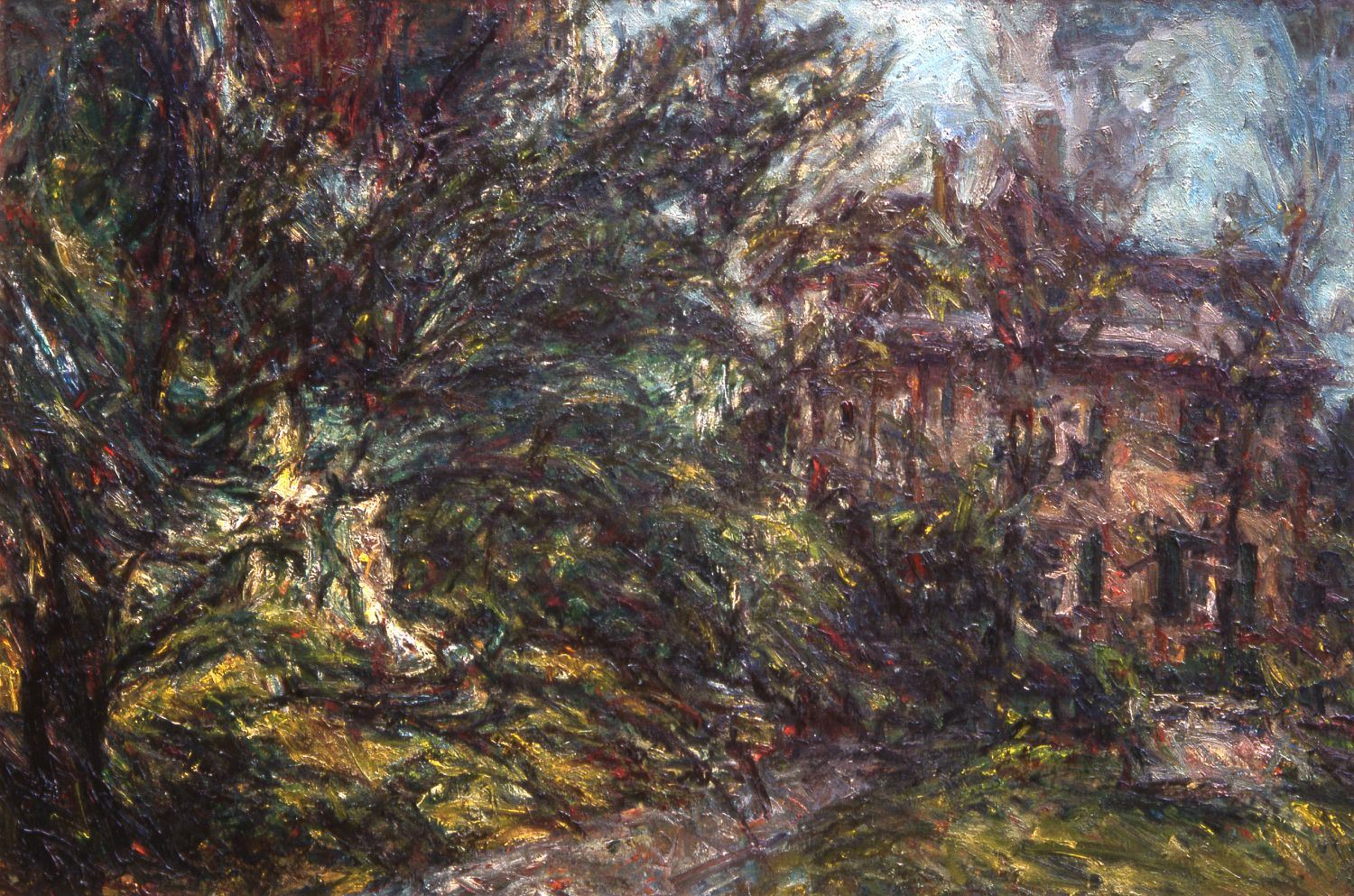 Dobrica Bisenić-„Dvorište 1“, ulje na platnu, 1987..jpg