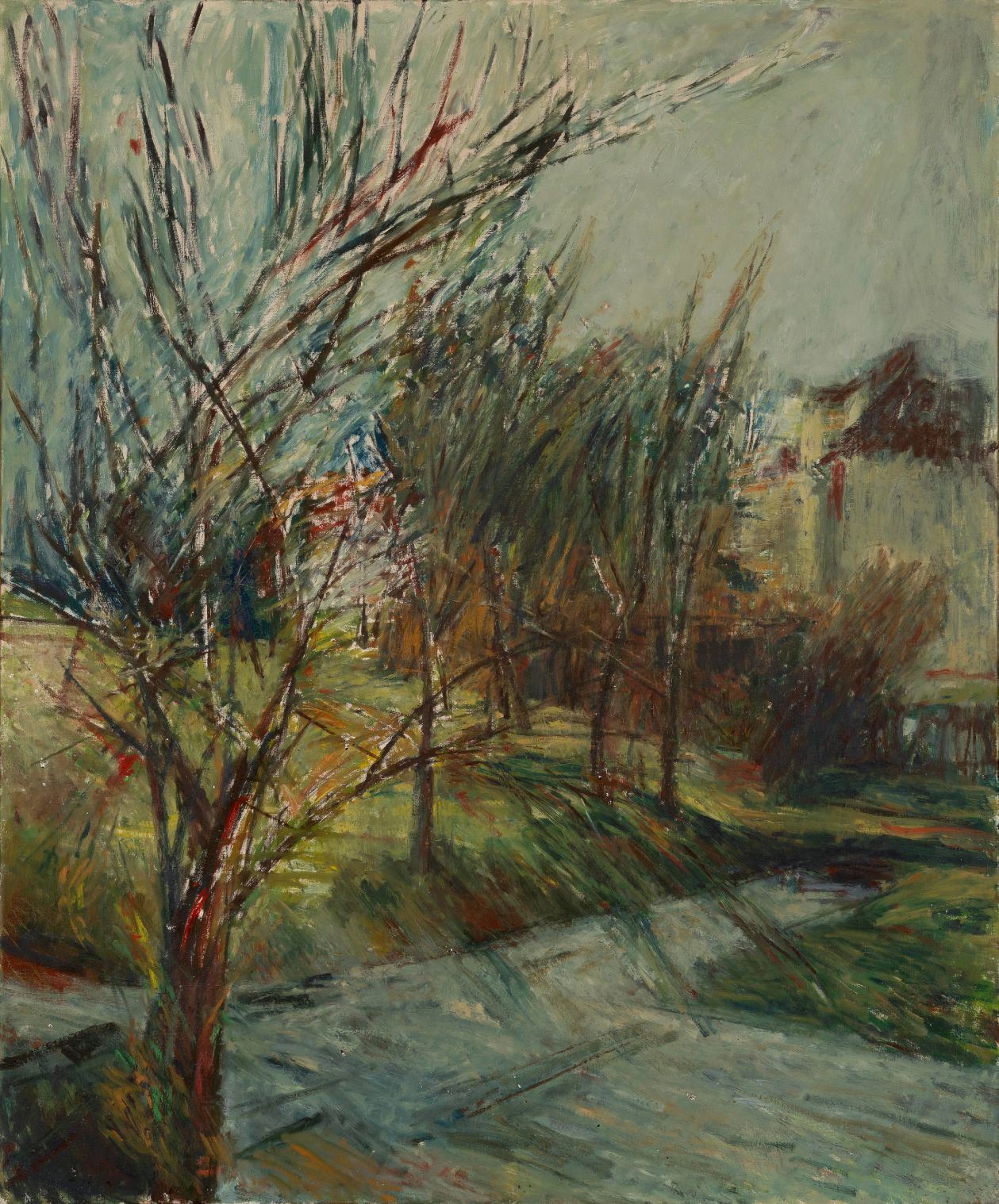 Dobrica Bisenić-„Prizor 1 (Pejzaž 1)“,  ulje na platnu, 120 h 100 cm, 1986.jpg