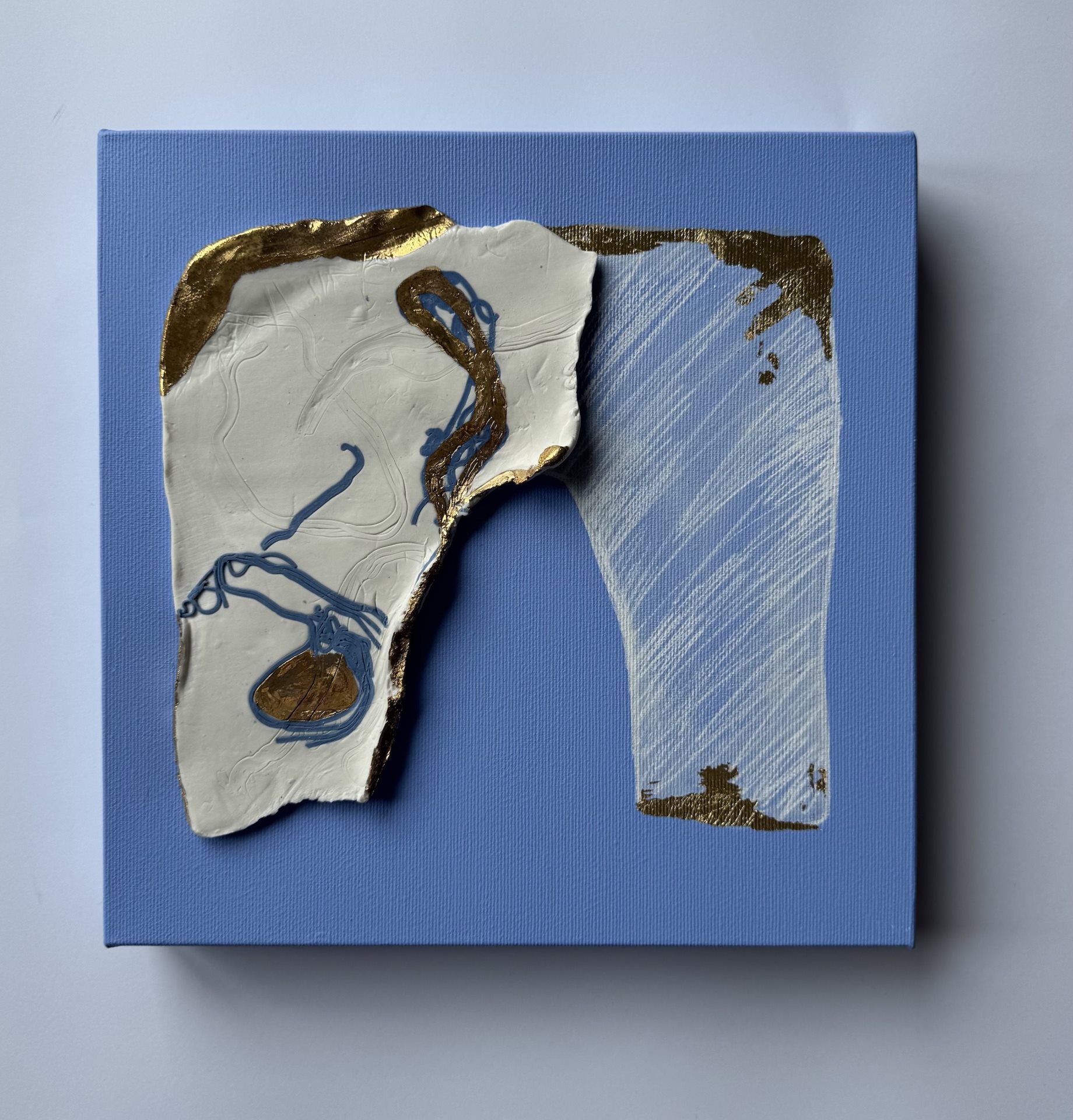 Serija - Kosti 4, akril i porcelan na platnu, 30x30 cm.jpeg