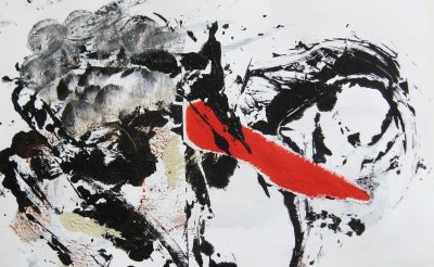 Kako preziveti, kombinovana tehnika, 50 x 70 cm, 2018.JPG