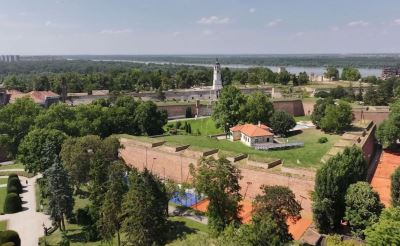 Pogled na Kalemegdan i Beogradsku tvrđavu