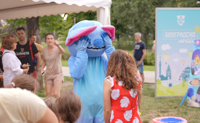 Maskota Stica na Tasmajdanu