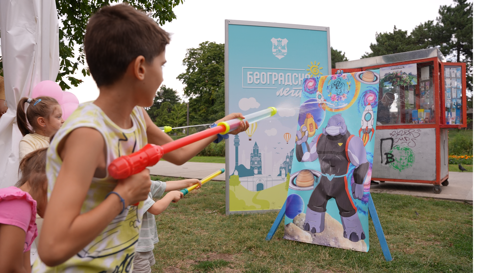 Decak na interaktivnim igrama na Tasmajdanu