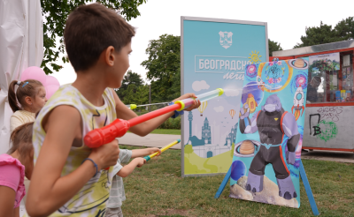 Decak na interaktivnim igrama na Tasmajdanu