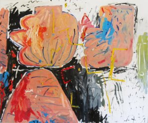 apstraktna slika ulje na platnu