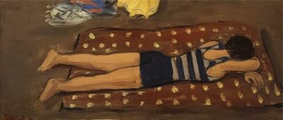 slika žene koja leži