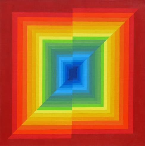 Milija Belić, Rainbow, 2022, akrilik na platnu