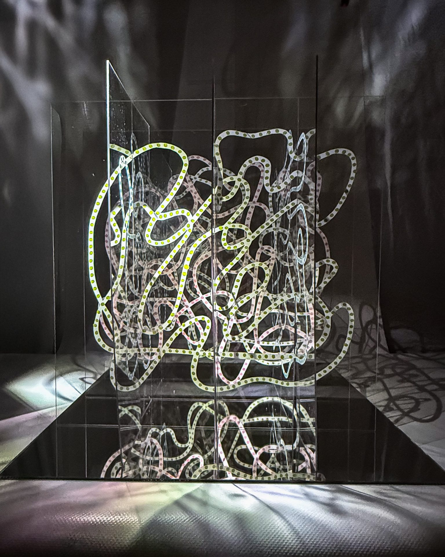 Јелена Блечић, Елементи, амбијентални цртеж комбинована техника на вералиту