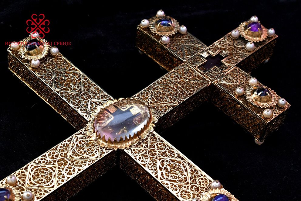 Реплика ручног крста – ставротеке Светог Саве Израда Горан Ристовић Покимица