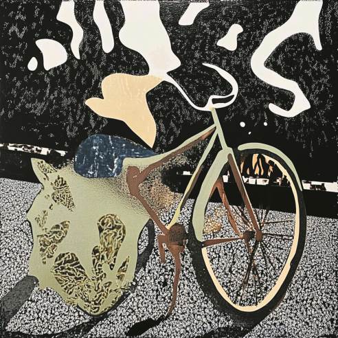 ,,Хлађење,, дигитална графика, 23x23 цм 2025. Сања Савић Страка